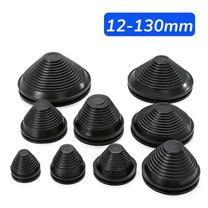Blanking Grommets Black Rubber Grommet Closed Blind Hole Plug Cable Bung Bungs - Picture 1 of 23