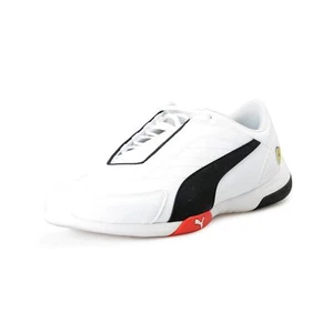 Puma X Scuderia Ferrari "SF Kart Cat III" Black & White Leather Sneakers Shoes - Picture 1 of 8