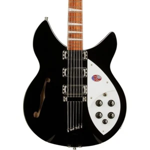 Rickenbacker 1993Plus 12-String Electric Guitar Jetglo 197881207069 RF - Picture 1 of 8