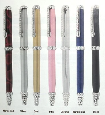 Bolígrafo Titan con decoración de cristal Swarvoski en caja Foto 1 de 4