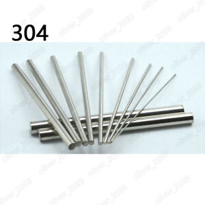 304 Stainless Steel Stick Round Bar Solid Rods Dia. 2mm-60mm Length 200mm/250mm