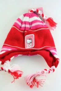 Hello Kitty Wintermütze Mütze Wollmütze Strickmütze Zipfelmütze - Bild 1 von 3