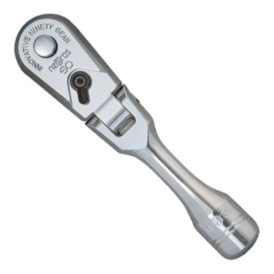 KTC NEPROS 6.3sq. 1/4 Inch Short Flex Ratchet Handle NBR290FS Length 3.9 inch - Image 1 of 3