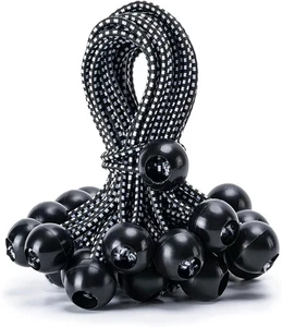 30 Pack Ball Bungee Cord, 6 Inch Heavy Duty Bungie Cord Balls Canopy Tarp Tie - Picture 1 of 7