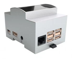 Hutschienengehäuse für Raspberry Pi 3B+, 3B, 2B, 1B+ Din Case Gehäuse Hutschiene - Afbeelding 1 van 6