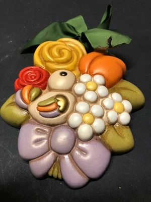 Formella thun cesto di Fiori Uccello Thun - Immagine 1 di 4