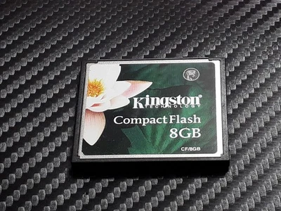 8GB KINGSTON COMPACT FLASH CF MEMORY CARD - For Digital Camera CF/8GB - Image 1 of 3