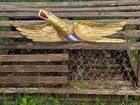 Bellamy Eagle Patriotic Genuine 22k Gold Leaf Hand Carved Red White and Blue
