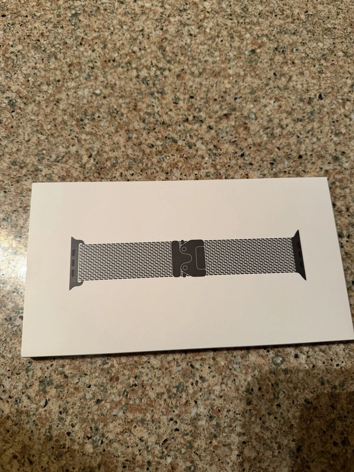 Apple Watch Ultra Titanium Milanese Loop 49mm Genuine OEM Black Size S - Image 1 of 4
