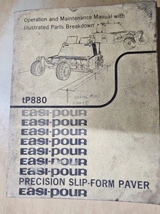 EASI-POUR TP880, Präzisions-Gleitformfertiger, Betrieb, Wartung, Teile... - Bild 1 von 14