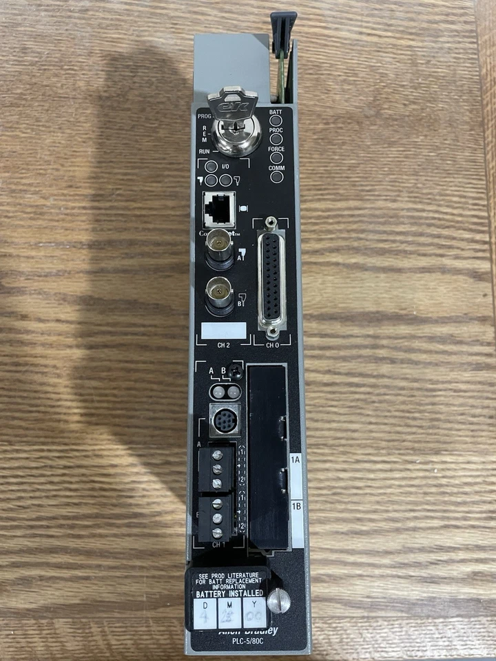 ALLEN BRADLEY 1785-L80C15/F CONTROLNET PROCESSOR SER. F REV. C01 (Fully Tested) - Image 1 of 3