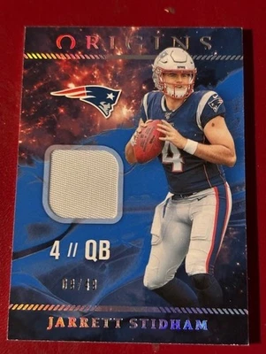 2019 Panini Origins - Rookie Patches Jarrett Stidham #RP-7 White /49 (MEM, RC) - Image 1 of 2