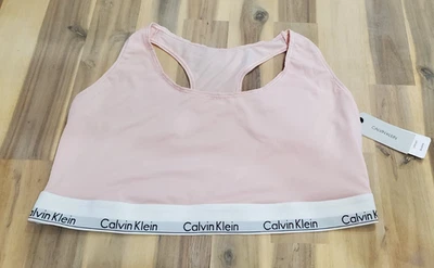 Calvin Klein Women CK+ Modern Cotton Bralette QF5116 Size 3X Nymph's Thigh - Image 1 of 4
