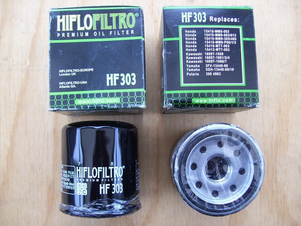 Filtros de aceite Hiflo genuinos (DOS) (HF303) Kawasaki/Honda/Yamaha/Polaris NOS Foto 1 de 1