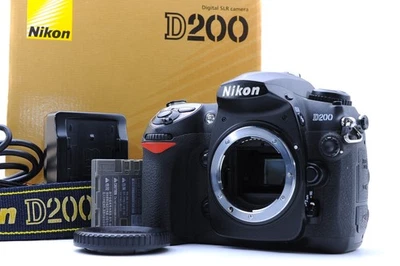Near Mint in Box Nikon D200 10.2MP Digital SLR Camera Body w/ Strap Charger - Image 1 of 4