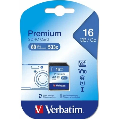 Verbatim 43962 16GB SecureDigital Class 10 SDHC Card - Image 1 of 4