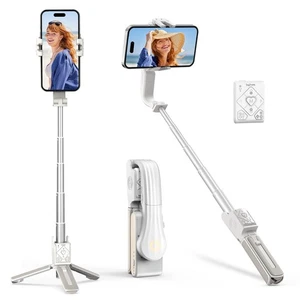 Selfie Stick Gimbal Stabilizer, 1 Axis Face Tracking & 360° Rotation Tripod w... - Picture 1 of 9