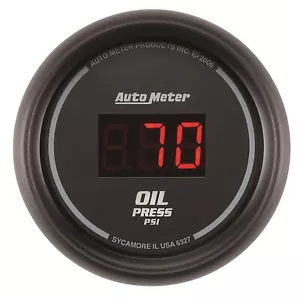 Autometer 6327 Sport-Comp Digital Oil Pressure Gauge 2 1/16" 0-100 Psi - Picture 1 of 4