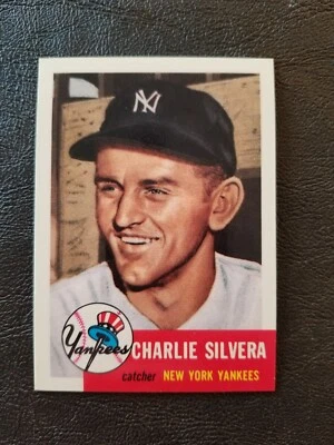 CHARLIE SILVERA 1991 (1953) TOPPS ARCHIVE BASEBALL CARD #242 NEW YORK YANKEES - Image 1 of 2