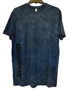 NEW Snap on Tools Men's Blue Short Sleeve T-Shirt Spell out Logo Cotton Blend - Picture 1 of 4