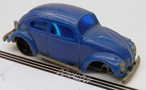 Classic Volkswagen Beetle VW Bug Plastic Blue Color 3.75" Long China - Picture 1 of 2