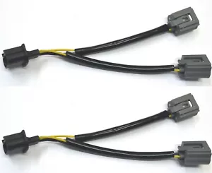 Splitter Wire Ceramic 9008 H13 Two Harness Head Light Replace Socket Female Fit - Picture 1 of 5