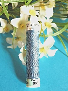368B / Beautiful Coil Pure Wire Silk Drawstring Gutermann Light Blue N° 965 - Picture 1 of 1