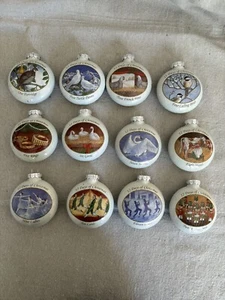 Vintage Sears, Rehbock & Co. Trimm Traditions 12 Days Of Christmas Ornaments - Bild 1 von 12
