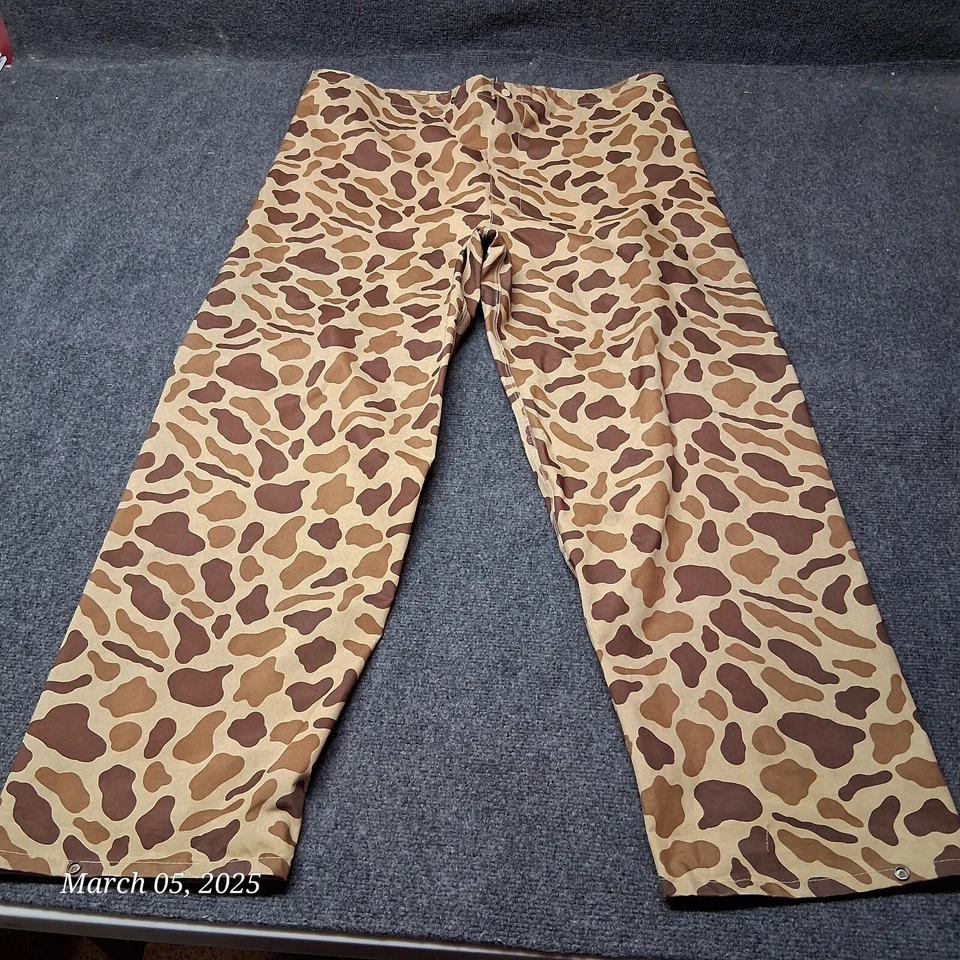 Hodgeman Waterproof Duck Camouflage Hunting Fishing Rain Pants Size Medium - Image 1 of 4