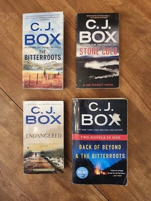 C.J. Box 4 Novels Back of Beyond The Bitterroots Endangered Stone Cold Paperback - Image 1 of 4