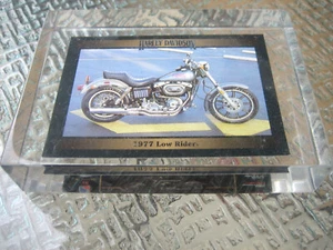 PAPERWEIGHT Award 1977 Low Rider Harley-Davidson Trading Card Series #1 1992 - Picture 1 of 10
