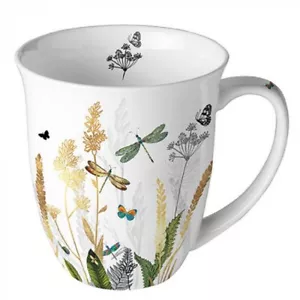 Ambiente Kaffeetasse Teetasse Becher Mug 0,4 l Ornamental flower Fine Bone China - Bild 1 von 2
