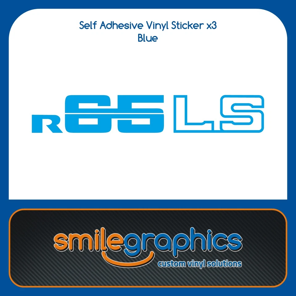 Calcomanías adhesivas del panel lateral de la cubierta de la batería BMW R65LS azul Foto 1 de 1