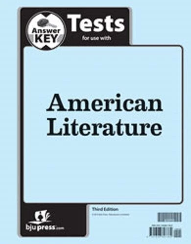 BJU Press - American Literature Student Test Answer Key 3rd Edition 295949 - Image 1 of 1