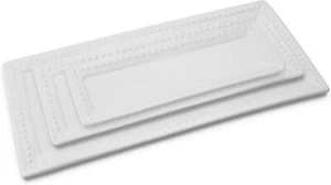 KOVOT 3ER SET RECHTECKIGE KERAMIK SERVIERPLATTEN - Bild 1 von 5