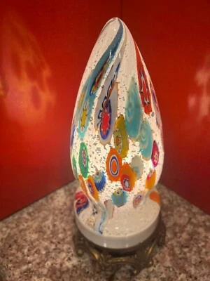 MURANO  MILLEFIORI GLASS OLD, RARE LAMP MULTICOLOR LAMP - Image 1 of 4
