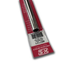 87121 K&S Metal Acero Inoxidable Tubo Redondo 7/16” 11.1mm 300mm Largo, 1 pieza - Imagen 1 de 2