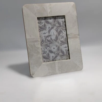 Marco de fotos de piedra mármol 4x6 decorativo decoración del hogar pantalla de 6,75"x8,75" Foto 1 de 4