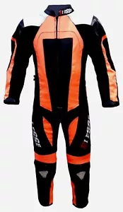 Tuta Mini Moto intera Bambino Pelle e Tessuto Con Protezioni 3 4 5 6 7 8 9 10-12 - Foto 1 di 6