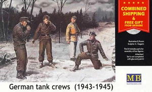 Master Box 3507 German Tank Crew 1943-1945 No 1 1/35 scale model kit - Bild 1 von 2