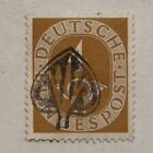 GERMANY 4C POSTHORN STAMP WITH INTERESTING SPADE-SHAPED FANCY CANCEL