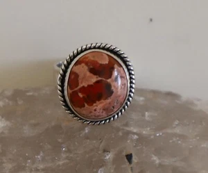 MEXICAN FIRE OPAL NATURAL GEMSTONE 925 SOLID STERLING SILVER JEWELRY RING 3 TO12 - Picture 1 of 4