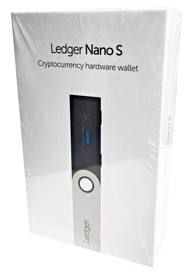 Ledger Nano S Cryptocurrency Bitcoin Hardware Wallet - Matte Black