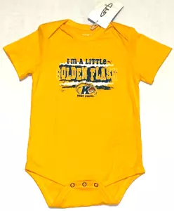 Kent State University I'm A Little Golden Flash Baby Bodysuit New! NWT 0-3 Month - Picture 1 of 1
