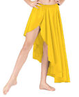 Women Satin A line High low skirt asymmetrical skirt Mullet party skirt S72-1