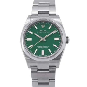 ROLEX Oyster Perpetual 36 36 mm acciaio inox quadrante verde 126000 - Foto 1 di 18
