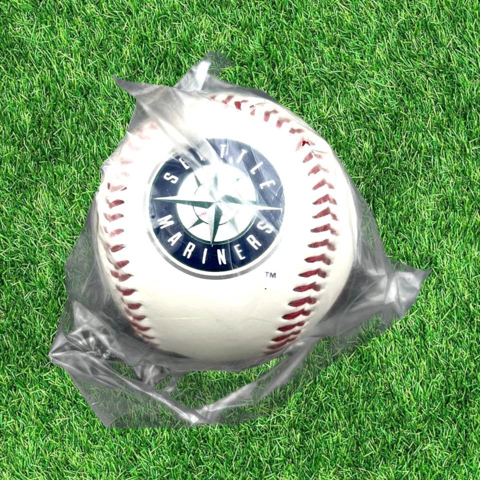 Seattle Mariners Oficial MLB Béisbol Gene A Budig Rawlings Nuevo de Lote Antiguo en Bolsa Foto 1 de 4