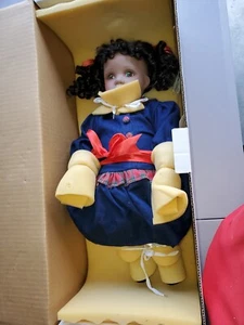 NIB RARE TREASURED HEIRLOOM PORCELAIN DOLL DOODLES SUE CLARKE HETEROCHROMIA EYES - Picture 1 of 7