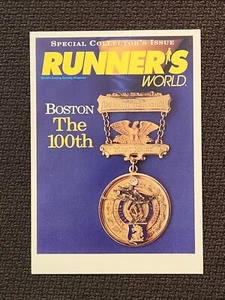1996 100th Boston Marathon Runners World Postcard 2 FDC Race Day Postmarks Stamp - Picture 1 of 2