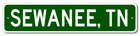 Sewanee, Tennessee Metal Wall Decor City Limit Sign - Aluminum